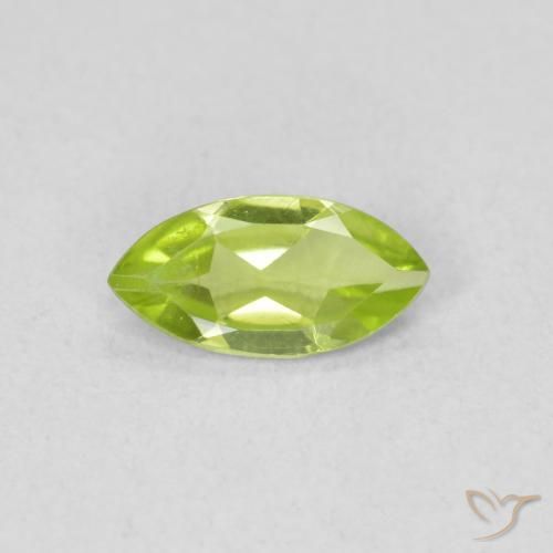 0.54ct Natürlicher hellgrün Peridot, Marquise, VS