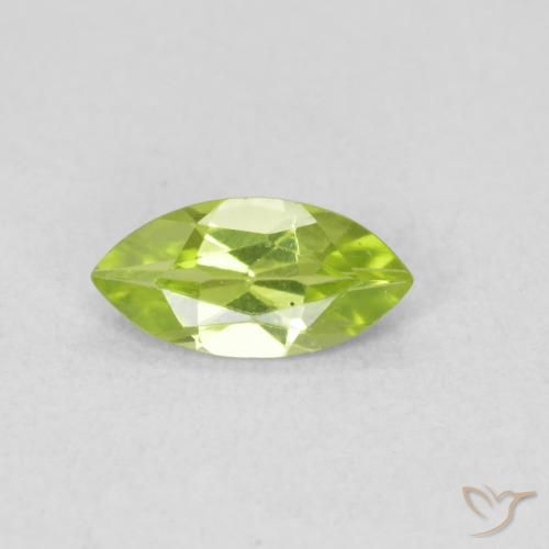 0.54ct Natürlicher gelblich-grün Peridot, Marquise, VS