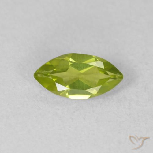 0.63ct Natürlicher Lebendiges grün Peridot, Marquise, VVS-VS