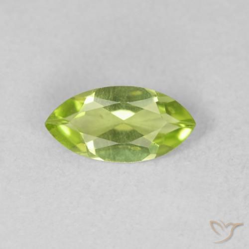 0.54ct Natürlicher Leichtes lebendiges Grün Peridot, Marquise, VVS-VS