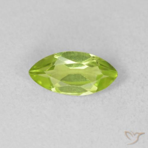 0.61ct Natürlicher Leichtes lebendiges Grün Peridot, Marquise, VVS-VS