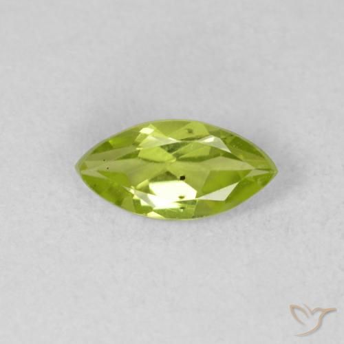 0.63ct Natürlicher hellgrün Peridot, Marquise, VS