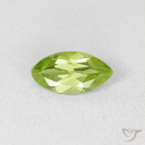 0.64ct Natürlicher Leichtes lebendiges Grün Peridot, Marquise, VS