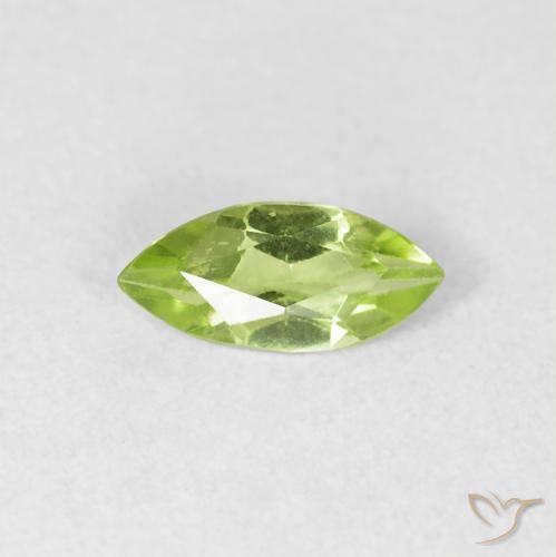 0.49ct Natürlicher Leichtes lebendiges Grün Peridot, Marquise, VS