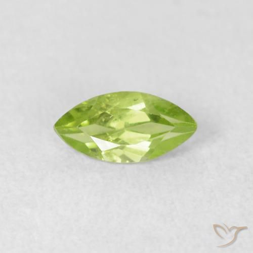 0.51ct Natürlicher hellgrün Peridot, Marquise, VS