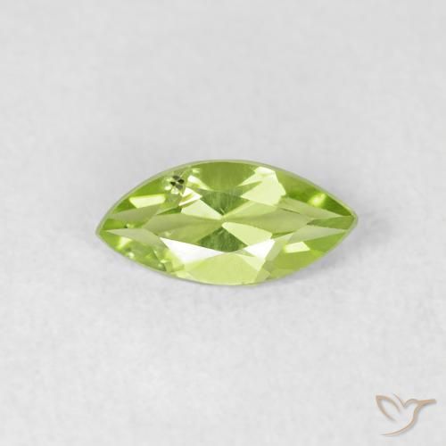 0.54ct Natürlicher hellgrün Peridot, Marquise, VS