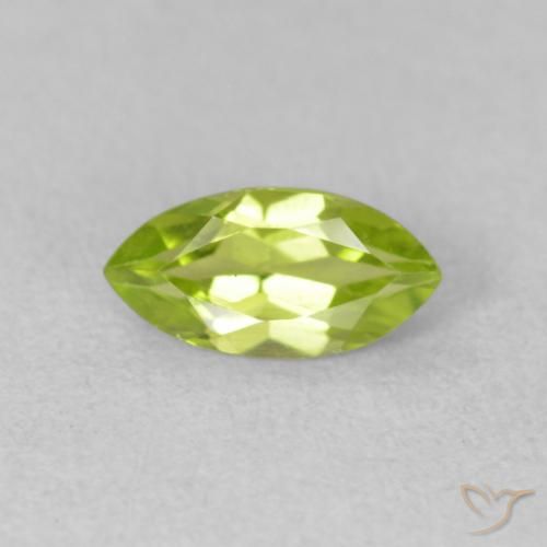 0.67ct Natürlicher hellgrün Peridot, Marquise, VS