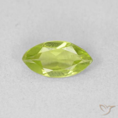0.56ct Natürlicher gelblich-grün Peridot, Marquise, VS