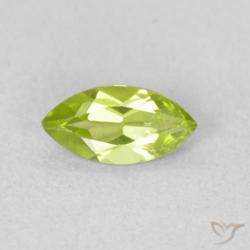 0.58ct Natürlicher gelblich-grün Peridot, Marquise, VS