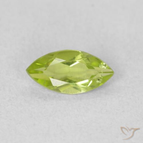 0.55ct Natürlicher Mittelgrün Peridot, Marquise, VS