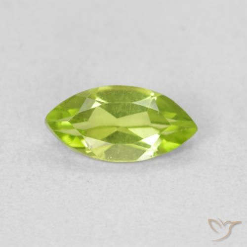 0.64ct Natürlicher hellgrün Peridot, Marquise, VS