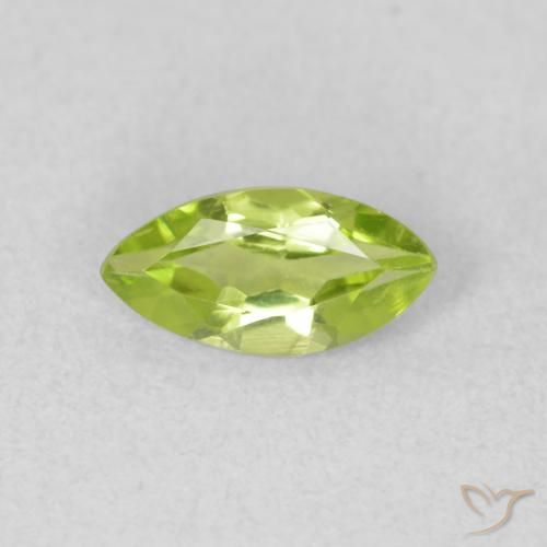 0.56ct Natürlicher gelblich-grün Peridot, Marquise, VS