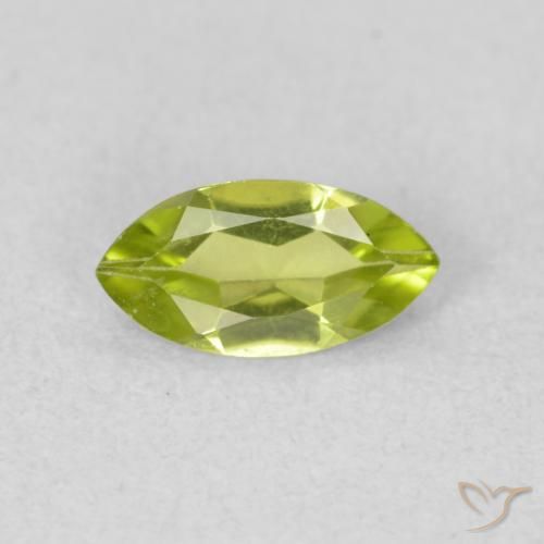 0.54ct Natürlicher Lebendiges grün Peridot, Marquise, VS