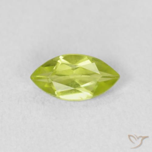 0.64ct Natürlicher hellgrün Peridot, Marquise, VS