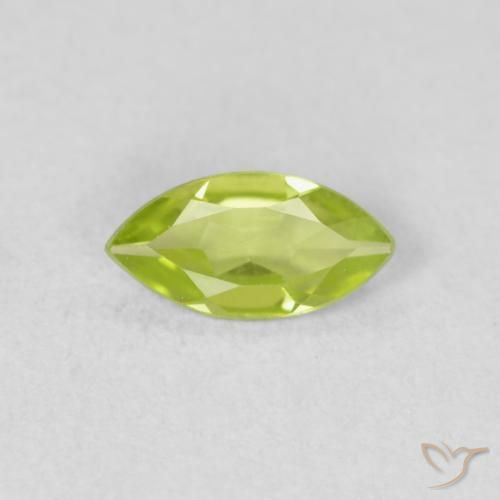 0.51ct Natürlicher hellgrün Peridot, Marquise, VS
