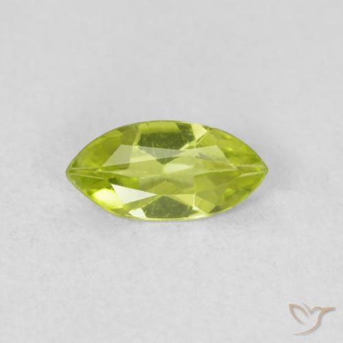 0.49ct Natürlicher Lebendiges grün Peridot, Marquise, VS