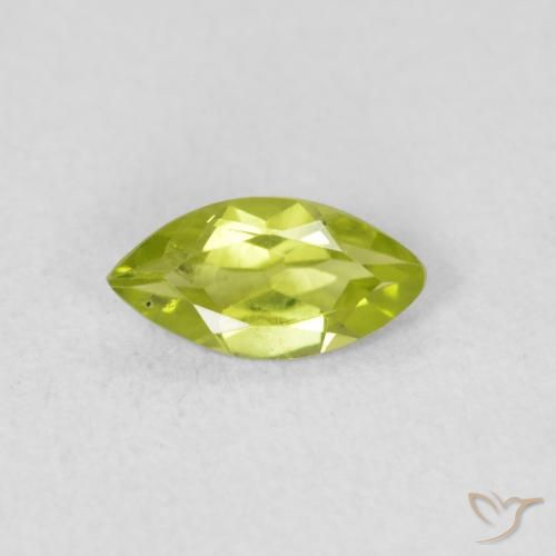 0.53ct Natürlicher Lebendiges grün Peridot, Marquise, VS