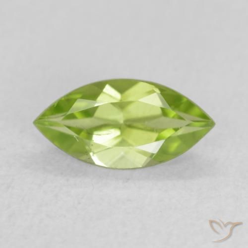 0.61ct Natürlicher Lebendiges grün Peridot, Marquise, VVS-VS