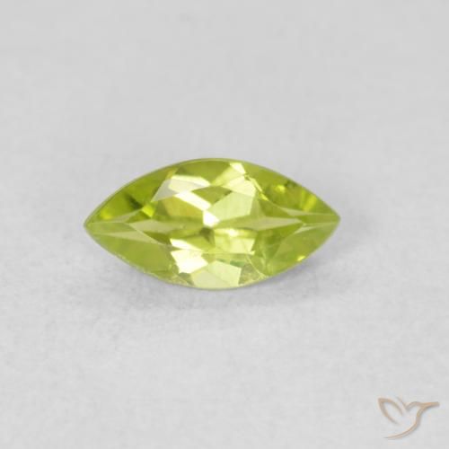 0.55ct Natürlicher Lebendiges grün Peridot, Marquise, VS