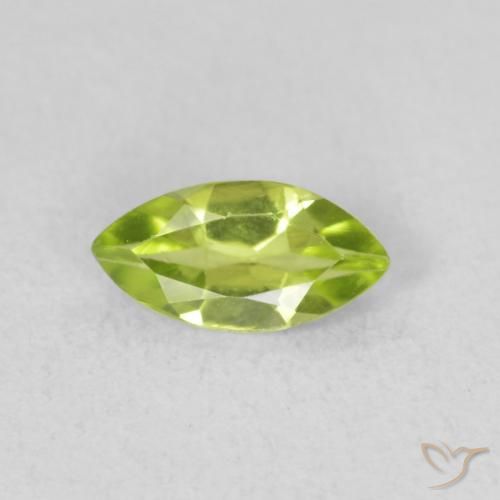 0.52ct Natürlicher Mittelgrün Peridot, Marquise, VS