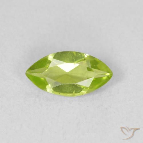 0.57ct Natürlicher hellgrün Peridot, Marquise, VS