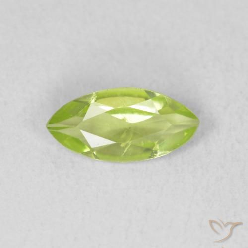 0.55ct Natürlicher Mittelgrün Peridot, Marquise, VS