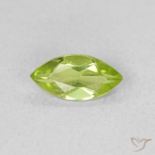 0.57ct Natürlicher hellgrün Peridot, Marquise, VS