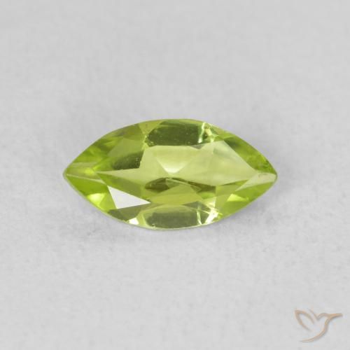 0.55ct Natürlicher Mittelgrün Peridot, Marquise, VS