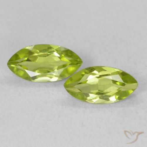 1.18ctw Natürlicher Lebendiges Gelbgrün Peridot, Marquise, VS