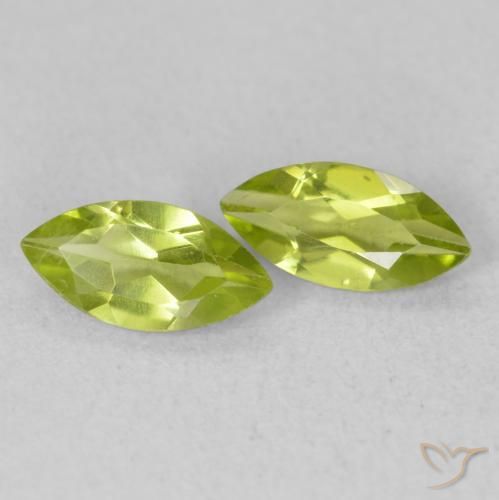 1.13 ct natürliche Olivgrün Peridot-Edelsteine, Marquise, VS