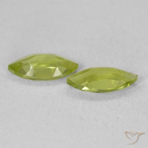 1.13 ct natürliche Olivgrün Peridot-Edelsteine, Marquise, VS