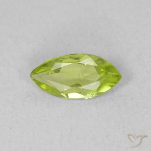 0.49ct Natürlicher Mittelgrün Peridot, Marquise, VVS-VS