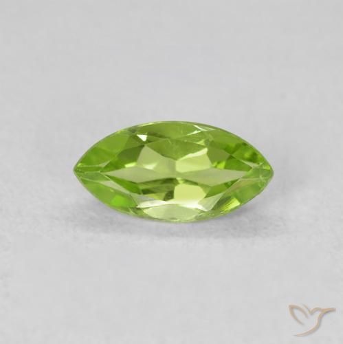 0.65ct Natürlicher Lebendiges grün Peridot, Marquise, VS