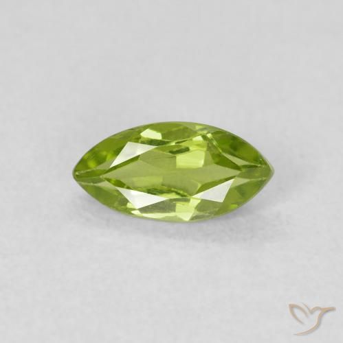 0.65ct Natürlicher Mittelgrün Peridot, Marquise, VS