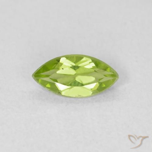 0.55ct Natürlicher Leichtes lebendiges Grün Peridot, Marquise, VS