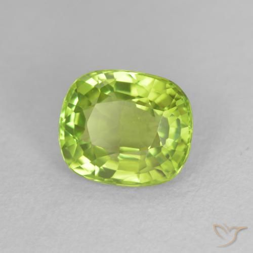 9,17 ctw natürlicher gelblich-grün Peridot, Kissen, VS