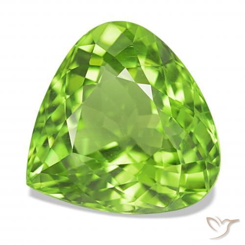 10.00ct Lebendiges grün Peridot, Birnenform, VVS-VS