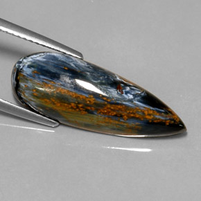 9,17 ctw natürlicher Mehrfarbig Pietersite, Birnenform, Lichtundurchlässig