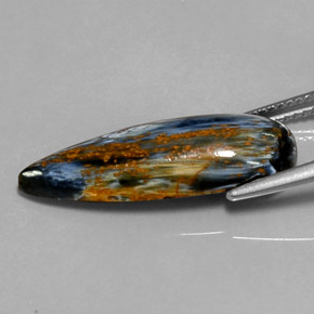 9,17 ctw natürlicher Mehrfarbig Pietersite, Birnenform, Lichtundurchlässig