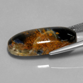 9,17 ctw natürlicher Mehrfarbig Pietersite, Oval Schliff, Lichtundurchlässig