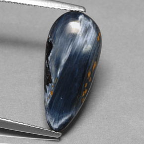 9,17 ctw natürlicher Mehrfarbig Pietersite, Birnenform, Lichtundurchlässig