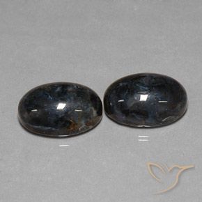 12.68 ct natürliche Schwarz Pietersite-Edelsteine, Oval, Lichtundurchlässig