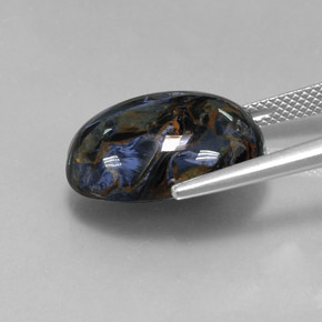 9,17 ctw natürlicher Mehrfarbig Pietersite, Oval Schliff, Lichtundurchlässig