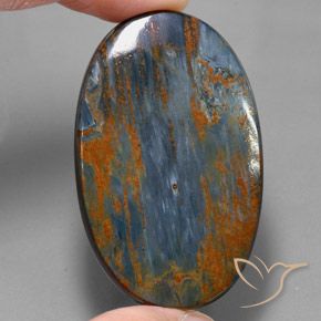 68.06ct Natürlicher Mehrfarbig Pietersite, Oval, Lichtundurchlässig