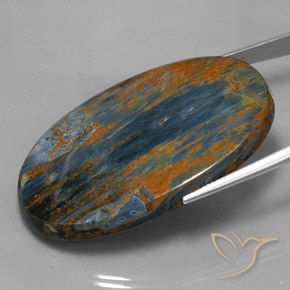 9,17 ctw natürlicher Mehrfarbig Pietersite, Oval, Lichtundurchlässig