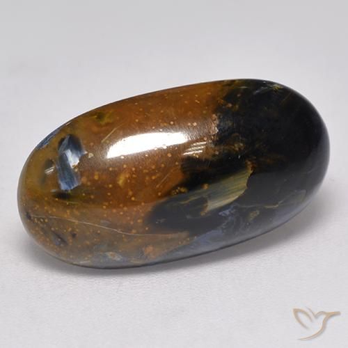 10.67ct Natürlicher Mehrfarbig Pietersite, Oval, Lichtundurchlässig