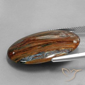 9,17 ctw natürlicher Mehrfarbig Pietersite, Oval, Lichtundurchlässig
