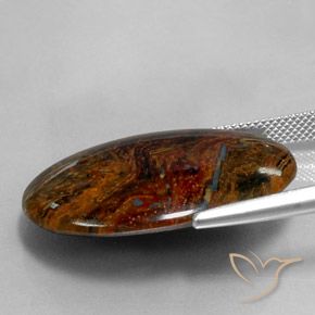 9,17 ctw natürlicher Mehrfarbig Pietersite, Oval, Lichtundurchlässig
