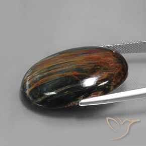 9,17 ctw natürlicher Mehrfarbig Pietersite, Oval, Lichtundurchlässig