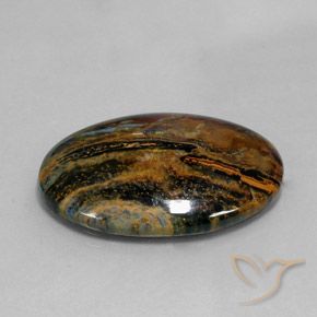 9,17 ctw natürlicher Mehrfarbig Pietersite, Oval, Lichtundurchlässig